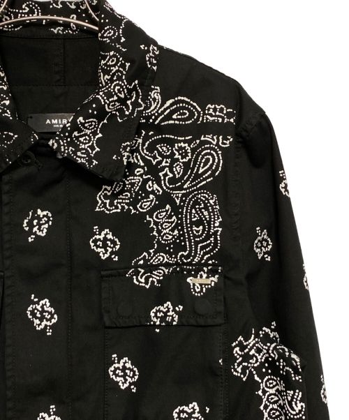 AMIRI（アミリ）AMIRI (アミリ) ペイズリーモチーフワークジャケット ブラック サイズ:48の古着・服飾アイテム