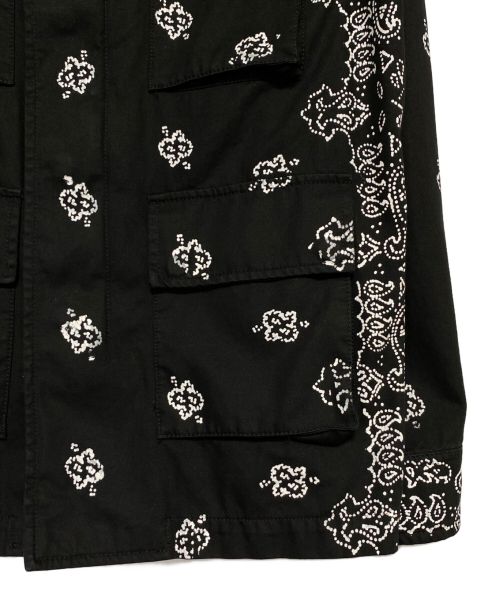 AMIRI（アミリ）AMIRI (アミリ) ペイズリーモチーフワークジャケット ブラック サイズ:48の古着・服飾アイテム