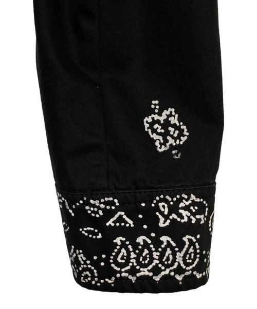 AMIRI（アミリ）AMIRI (アミリ) ペイズリーモチーフワークジャケット ブラック サイズ:48の古着・服飾アイテム