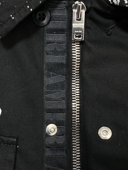 AMIRI（アミリ）AMIRI (アミリ) ペイズリーモチーフワークジャケット ブラック サイズ:48の古着・服飾アイテム