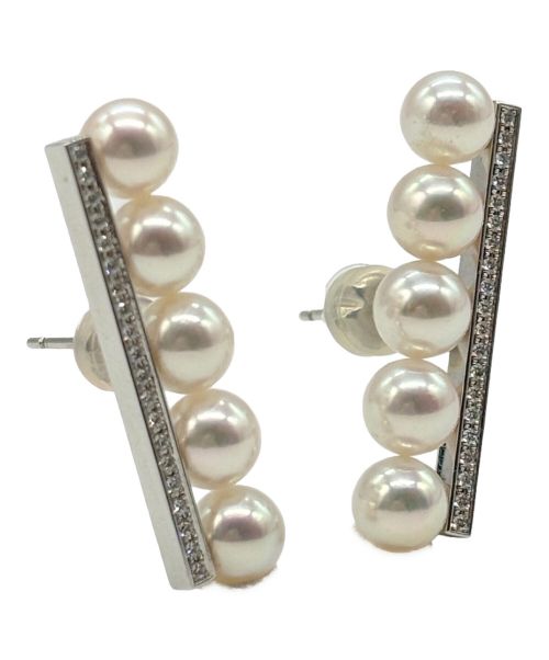 TASAKI（タサキ）TASAKI (タサキ) バランス ダイヤモンド パヴェ イヤリング サイズ:5パールの古着・服飾アイテム