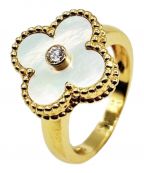 VAN CLEEF & ARPELSヴァンクリーフ＆アーペル）の古着「ヴィンテージ アルハンブラリング 1P ダイヤ」