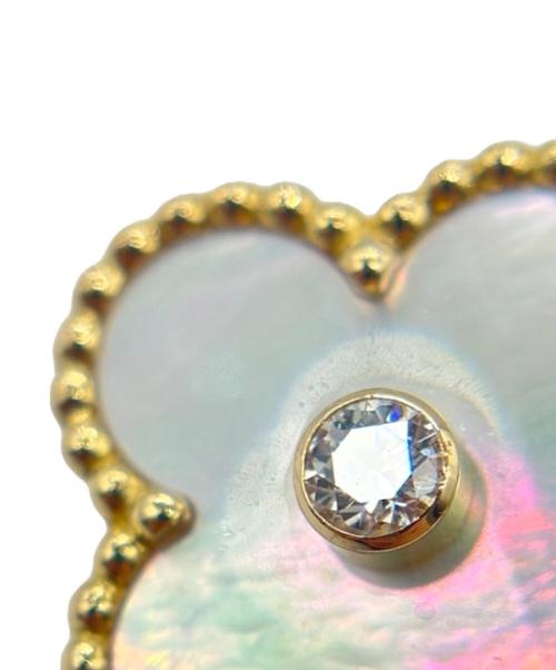 VAN CLEEF & ARPELS（ヴァンクリーフ＆アーペル）VAN CLEEF & ARPELS (ヴァンクリーフ＆アーペル) ヴィンテージ アルハンブラリング 1P ダイヤ サイズ:ヴィンテージ/49/9号の古着・服飾アイテム