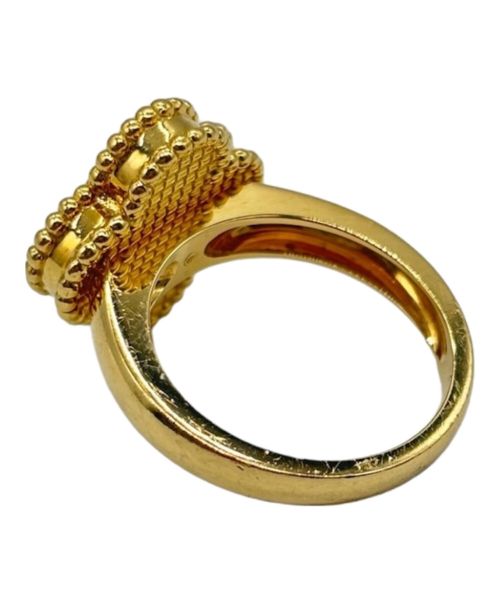 VAN CLEEF & ARPELS（ヴァンクリーフ＆アーペル）VAN CLEEF & ARPELS (ヴァンクリーフ＆アーペル) ヴィンテージ アルハンブラリング 1P ダイヤ サイズ:ヴィンテージ/49/9号の古着・服飾アイテム