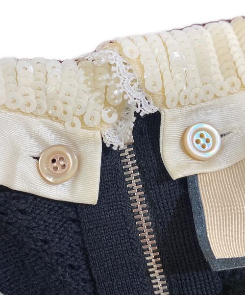 GUCCI（グッチ）GUCCI (グッチ) GGレースニットワンピース ブラック サイズ:XXSの古着・服飾アイテム