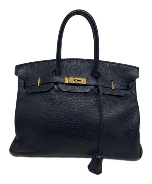 HERMES（エルメス）HERMES (エルメス) バーキン35/ゴールド金具/トリヨンクレマンス/ブルーインディゴ/☐G刻印：2003年製 ブルーインディゴ サイズ:35の古着・服飾アイテム