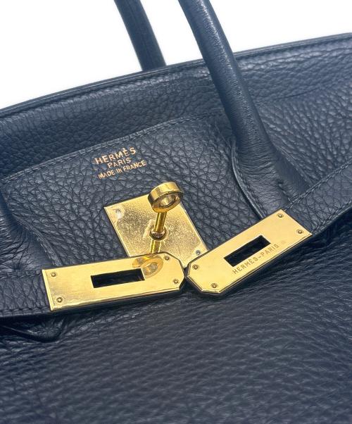 HERMES（エルメス）HERMES (エルメス) バーキン35/ゴールド金具/トリヨンクレマンス/ブルーインディゴ/☐G刻印：2003年製 ブルーインディゴ サイズ:35の古着・服飾アイテム