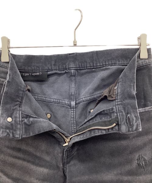 1piu1uguale3（ウノピュウノウグァーレトレ）1piu1uguale3 (ウノピュウノウグァーレトレ) コーデュロイパンツ グレー サイズ:Lの古着・服飾アイテム