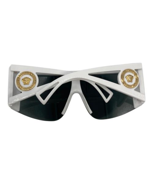 VERSACE（ヴェルサーチェ）VERSACE (ヴェルサーチェ) ゴーグルサングラス ホワイトの古着・服飾アイテム
