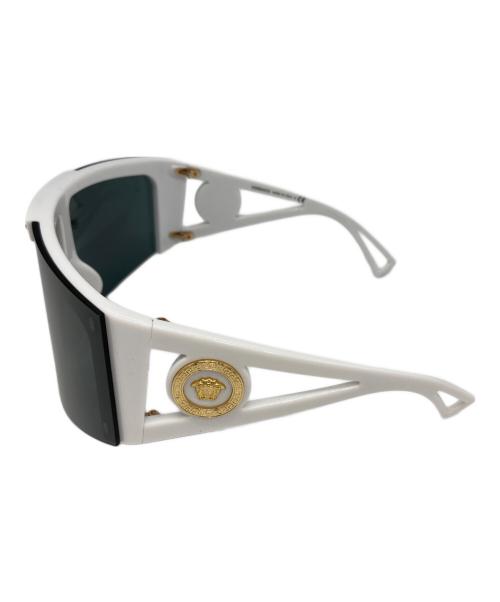 VERSACE（ヴェルサーチェ）VERSACE (ヴェルサーチェ) ゴーグルサングラス ホワイトの古着・服飾アイテム