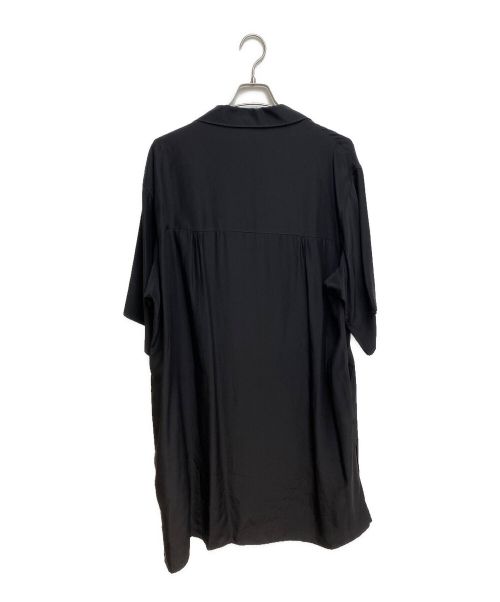 Yohji Yamamoto pour homme（ヨウジヤマモト プールオム）Yohji Yamamoto pour homme (ヨウジヤマモト プールオム) フラシPKB・花　オープンカラーシャツ ブラック サイズ:2の古着・服飾アイテム