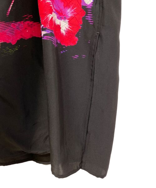 Yohji Yamamoto pour homme（ヨウジヤマモト プールオム）Yohji Yamamoto pour homme (ヨウジヤマモト プールオム) フラシPKB・花　オープンカラーシャツ ブラック サイズ:2の古着・服飾アイテム
