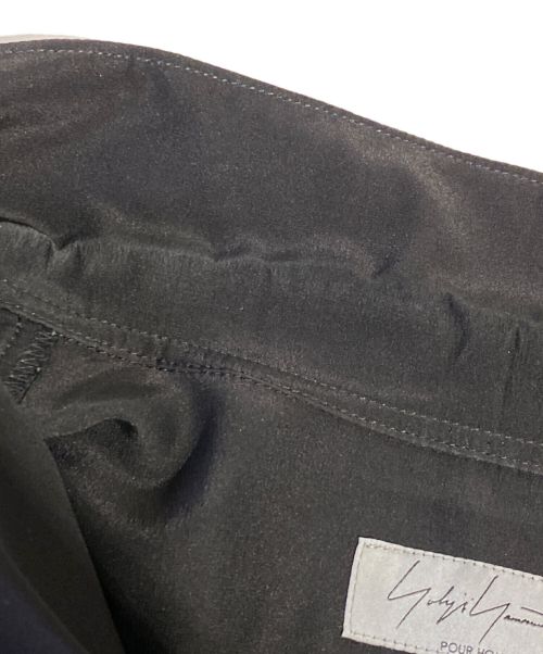 Yohji Yamamoto pour homme（ヨウジヤマモト プールオム）Yohji Yamamoto pour homme (ヨウジヤマモト プールオム) フラシPKB・花　オープンカラーシャツ ブラック サイズ:2の古着・服飾アイテム