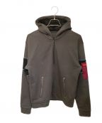 PRADAプラダ）の古着「ジップアップコットンフーディ」｜グレー