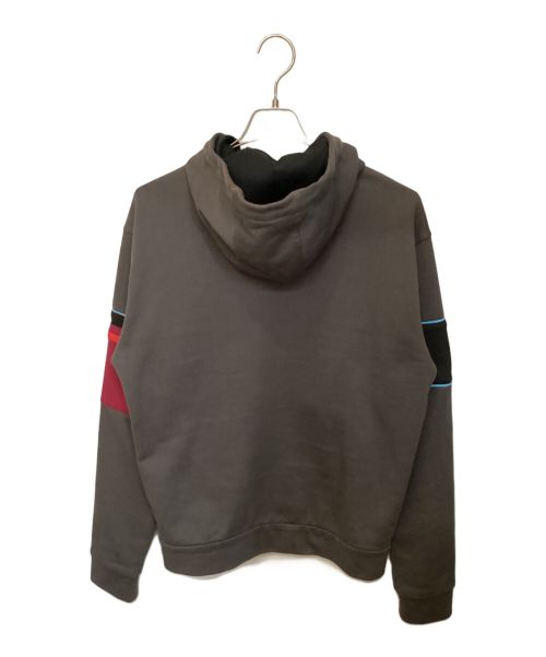PRADA（プラダ）PRADA (プラダ) ジップアップコットンフーディ グレー サイズ:Mの古着・服飾アイテム