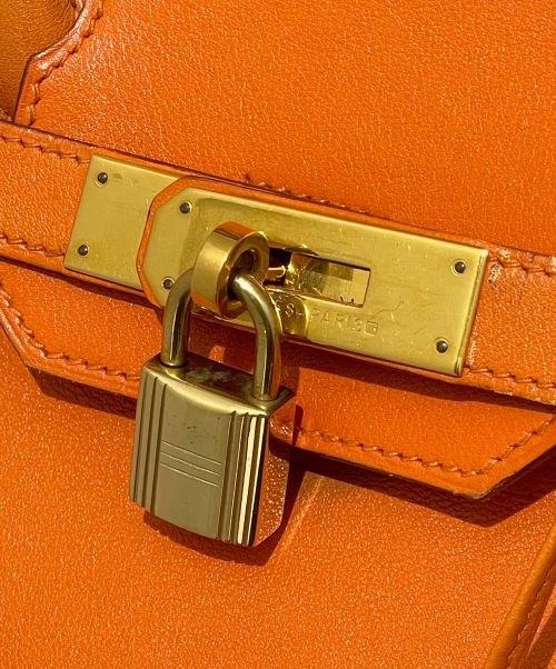 HERMES（エルメス）HERMES (エルメス) バーキン30 オレンジ×ゴールド金具 サイズ:30の古着・服飾アイテム