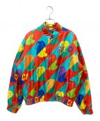 GUCCIグッチ）の古着「バニープリント シルクジップジャケット」｜マルチカラー