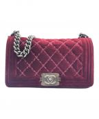 CHANELシャネル）の古着「ボーイシャネル 25」｜ボルドー