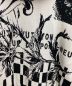 中古・古着 LOUIS VUITTON (ルイ ヴィトン) パリコラージュジャカードフーディパーカー ブラック×ホワイト サイズ:M：140000円