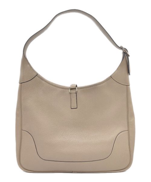 HERMES（エルメス）HERMES (エルメス) トリム 35/シルバー金具/トリヨンクレマンス/ベージュ/▢D刻印 グレー サイズ:35の古着・服飾アイテム