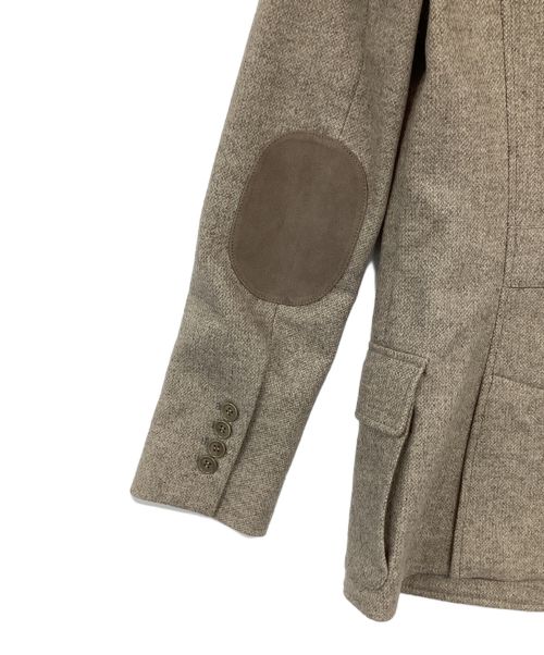 LORO PIANA（ロロピアーナ）LORO PIANA (ロロピアーナ) ロロピアーナカシミヤ エルボーパッチダブルジップフードコート  アイボリー サイズ:38の古着・服飾アイテム