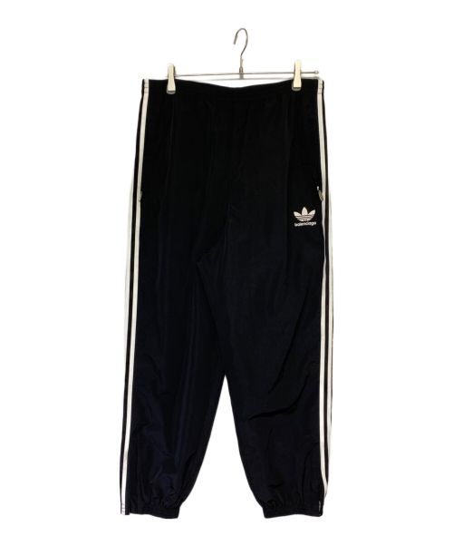 BALENCIAGA（バレンシアガ）BALENCIAGA (バレンシアガ) adidas (アディダス) 3ラインナイロンパンツ ブラック サイズ:42の古着・服飾アイテム