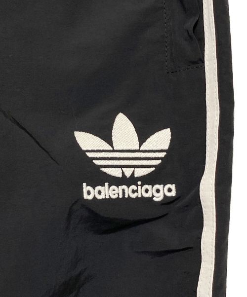 BALENCIAGA（バレンシアガ）BALENCIAGA (バレンシアガ) adidas (アディダス) 3ラインナイロンパンツ ブラック サイズ:42の古着・服飾アイテム