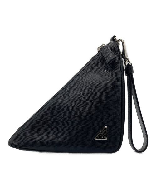 PRADA（プラダ）PRADA (プラダ) Prada Saffiano Triangle Bag ブラック サイズ:-の古着・服飾アイテム