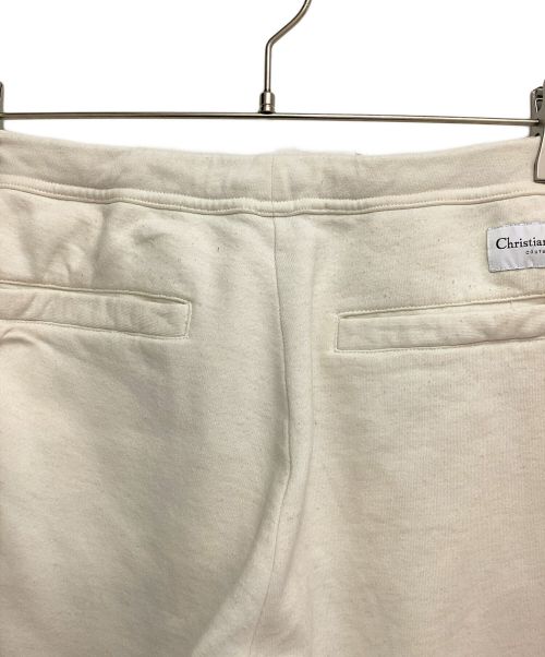 Christian Dior（クリスチャン ディオール）Christian Dior (クリスチャン ディオール) Back Logo Sweat  Pants （バックロゴスウェットパンツ） アイボリー サイズ:Mの古着・服飾アイテム