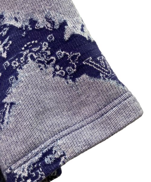 LOUIS VUITTON（ルイ ヴィトン）LOUIS VUITTON (ルイ ヴィトン) Monogram Bandana Short-Sleeved Hoodie/モノグラム バンダナ ショートスリーブ フーディ/22AW ブルー サイズ:Sの古着・服飾アイテム