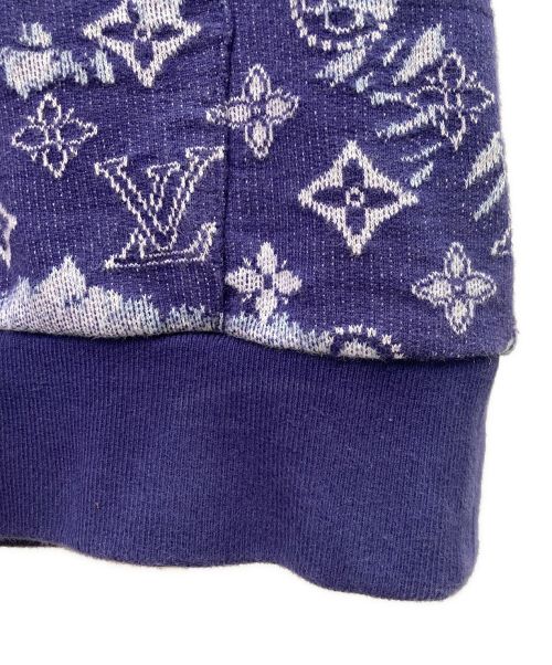 LOUIS VUITTON（ルイ ヴィトン）LOUIS VUITTON (ルイ ヴィトン) Monogram Bandana Short-Sleeved Hoodie/モノグラム バンダナ ショートスリーブ フーディ/22AW ブルー サイズ:Sの古着・服飾アイテム