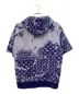 LOUIS VUITTON (ルイ ヴィトン) Monogram Bandana Short-Sleeved Hoodie/モノグラム バンダナ ショートスリーブ フーディ/22AW ブルー サイズ:S：95000円
