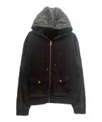 LOUIS VUITTONルイ ヴィトン）の古着「Hybrid Zipped Signature Hoodie/ハイブリッドジップ シグネチャー フーディ ブルゾン/24SS」｜ブラック