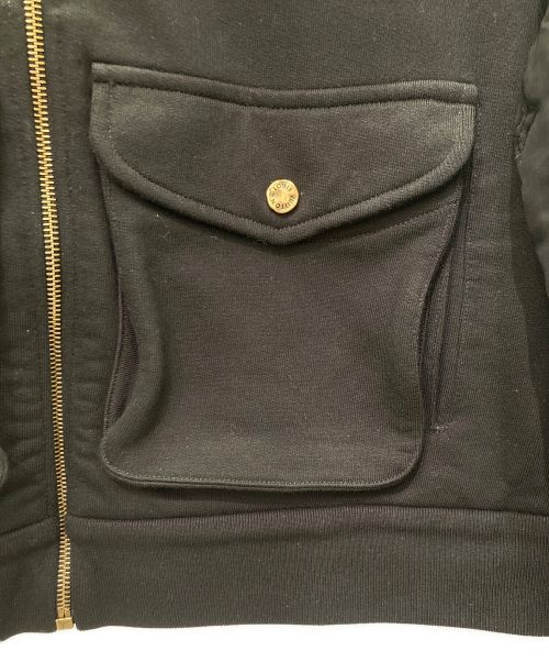 LOUIS VUITTON（ルイ ヴィトン）LOUIS VUITTON (ルイ ヴィトン) Hybrid Zipped Signature Hoodie/ハイブリッドジップ シグネチャー フーディ ブルゾン/24SS ブラック サイズ:Lの古着・服飾アイテム
