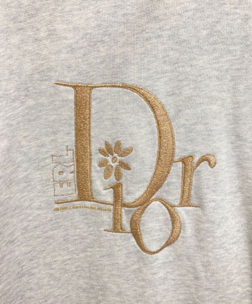 Christian Dior（クリスチャン ディオール）Christian Dior (クリスチャン ディオール) ERL (イーアールエル) エンブロイダリーパーカー グレー サイズ:Mの古着・服飾アイテム