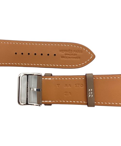 HERMES（エルメス）HERMES (エルメス) アップルウォッチベルト エトゥープ×シルバー金具 サイズ:-の古着・服飾アイテム
