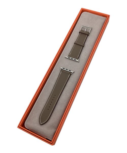 HERMES（エルメス）HERMES (エルメス) アップルウォッチベルト エトゥープ×シルバー金具 サイズ:-の古着・服飾アイテム
