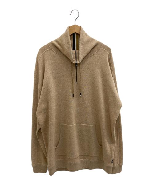 BOSS（ボス）BOSS (ボス) フランネルハーフジップスウェット ベージュ サイズ:SIZE XLの古着・服飾アイテム