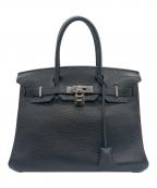 HERMESエルメス）の古着「バーキン 30/シルバー金具/トゴ/▢L刻印/ノワール」｜ノワール