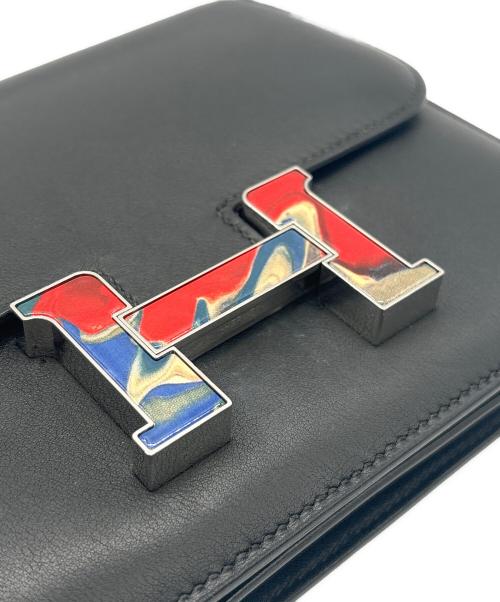 HERMES（エルメス）HERMES (エルメス) コンスタンス Ⅲ/マーブル金具/ヴォースイフト/ノワール/Z刻印 ノワール サイズ:MINI/ミニの古着・服飾アイテム