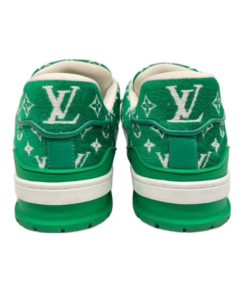 LOUIS VUITTON（ルイ ヴィトン）LOUIS VUITTON (ルイ ヴィトン) LV トレイナー･ライン スニーカー モノグラムテキスタイル グリーン サイズ:7 2/1の古着・服飾アイテム