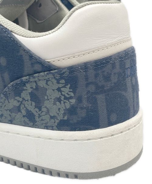 Christian Dior（クリスチャン ディオール）Christian Dior (クリスチャン ディオール) B27 ロートップ スニーカー ホワイト×ネイビー サイズ:42の古着・服飾アイテム