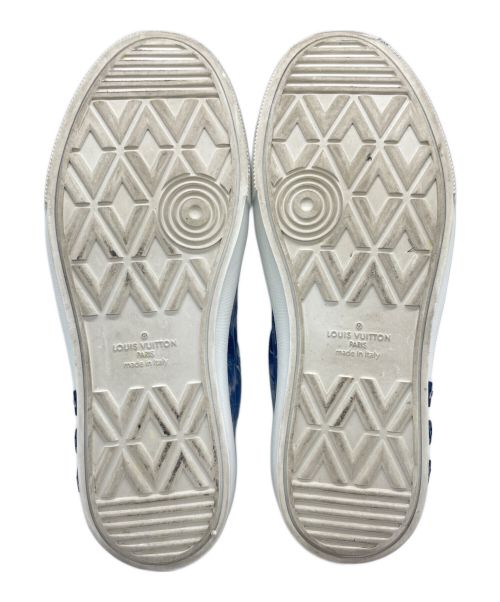 LOUIS VUITTON（ルイ ヴィトン）LOUIS VUITTON (ルイ ヴィトン) LVオリライン モノグラムペイズリー バンダナ柄 ローカットスニーカー  ネイビー サイズ:7の古着・服飾アイテム