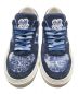 LOUIS VUITTON (ルイ ヴィトン) LVオリライン モノグラムペイズリー バンダナ柄 ローカットスニーカー  ネイビー サイズ:7：55000円