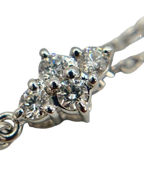 MIKIMOTO（ミキモト）MIKIMOTO (ミキモト) K18WG スイングパール ダイヤ ネックレス シルバー サイズ:-の古着・服飾アイテム