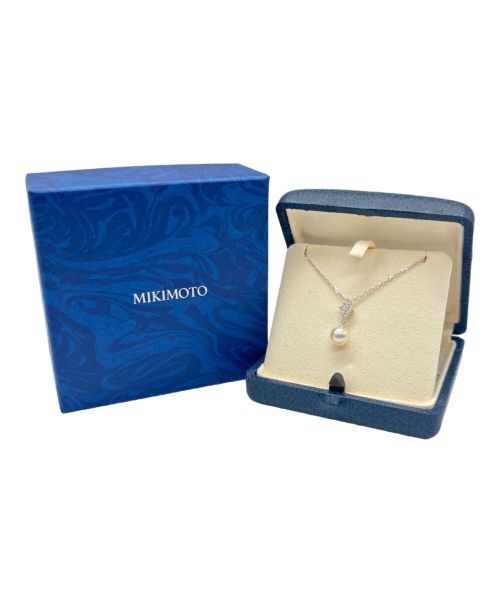 MIKIMOTO（ミキモト）MIKIMOTO (ミキモト) K18WG スイングパール ダイヤ ネックレス シルバー サイズ:-の古着・服飾アイテム
