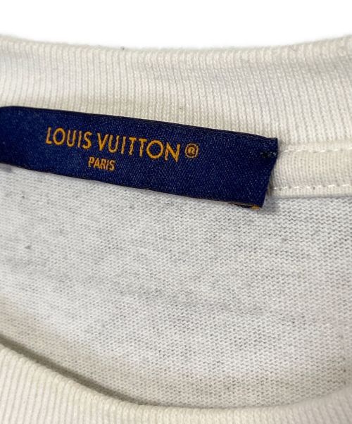 LOUIS VUITTON（ルイ ヴィトン）LOUIS VUITTON (ルイ ヴィトン) プリンテッドタイダイ モノグラム カットソー ホワイト×グレー サイズ:Mの古着・服飾アイテム