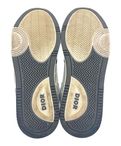 Dior（ディオール）Dior (ディオール) B27 レザーローカットスニーカー グレー×ホワイト サイズ:42の古着・服飾アイテム