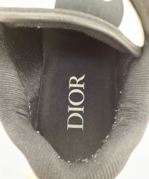 Dior（ディオール）Dior (ディオール) B27 レザーローカットスニーカー グレー×ホワイト サイズ:42の古着・服飾アイテム