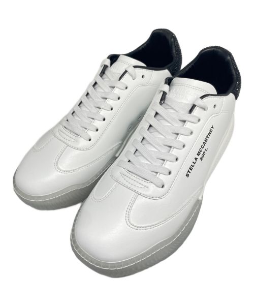 STELLA McCARTNEY（ステラマッカートニー）STELLA McCARTNEY (ステラマッカートニー) Loop Crystal Lace-up Sneakers ホワイト サイズ:41 未使用品の古着・服飾アイテム